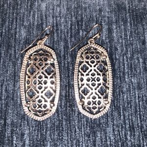 Kendra Scott silver filigree earrings